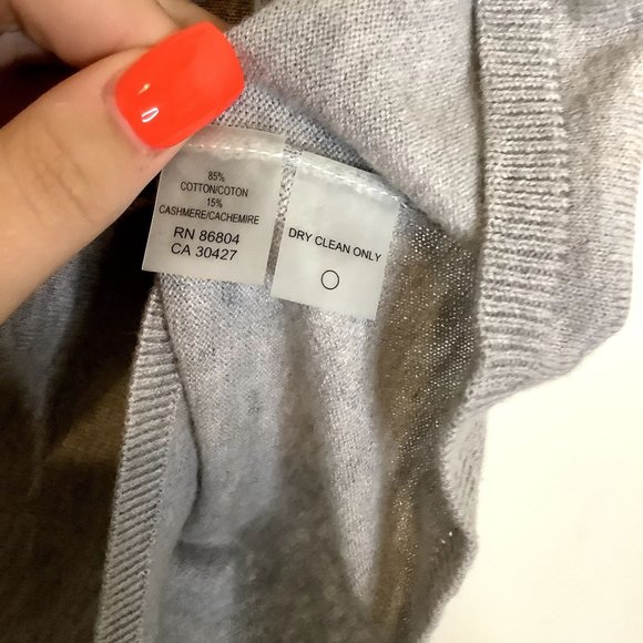 Magaschoni gray tank with beaded neck line size s - Picture 3 of 6